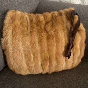 Vintage SABLE Fur Muffler/Wristlet Combo